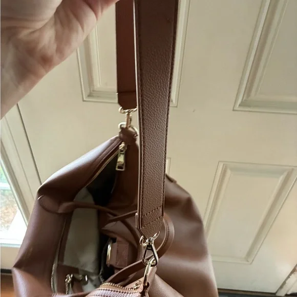 Brown Leather Baby Bag - Picture 3 of 10